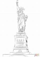 Freiheitsstatue Liberty Supercoloring Ausdrucken sketch template