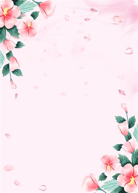 pink watercolor floral background wallpaper image
