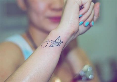 incredible  colorful origami tattoos origami tattoo paper