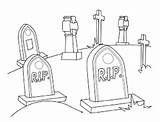 Cemetery Coloring Pages Printable sketch template