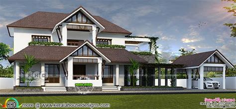 neo traditional style home design kerala home design  floor plans  houses
