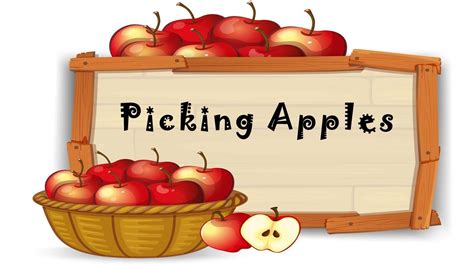 picking apples song nursery rhyme  kid  door youtube
