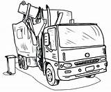 Truck Coloring Garbage Pages Printable Getdrawings sketch template