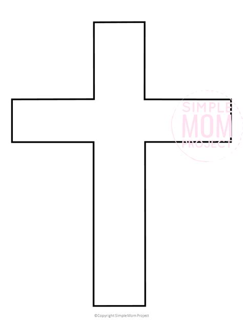 printable cross templates  coloring sheets easy easter crafts