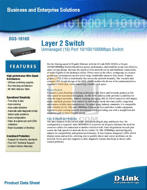 link dgs  switch manual