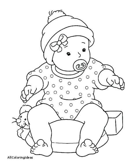 baby doll coloring page  getcoloringscom  printable colorings