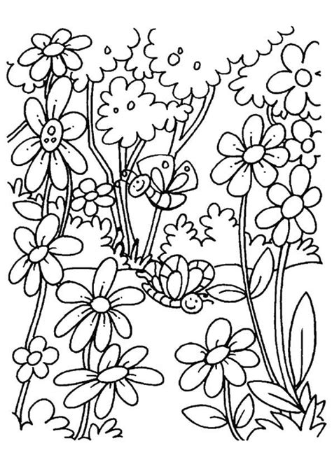 print coloring image momjunction flower coloring pages spring