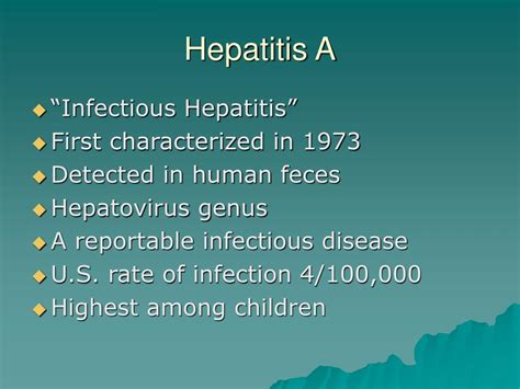 Ppt Hepatitis A Powerpoint Presentation Free Download Id 1699994