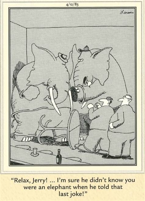 The Far Side 🐘 Cartoons Elephants Far Side Cartoons Good Morning Funny