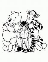 Coloring Pooh Tigger Winnie Pages Popular sketch template