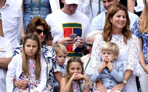 roger federers family watches   pride   wins record breaking eighth wimbledon title