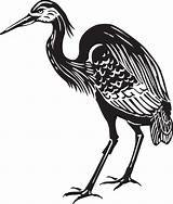 Heron Crane Bird Decal Bestcoloringpagesforkids Webstockreview Cliparts sketch template