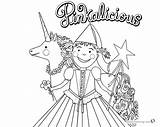 Pinkalicious Cupcake Unicorn sketch template