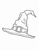 Hat Witch Coloring Pages Printable Halloween Bruxa Harry Potter Chapeu Desenho Drawing Chapéu Para Color Museprintables Bruxas Sheets Kids Animation sketch template