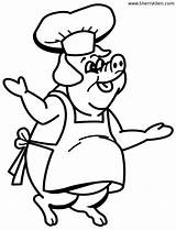 Varken Kleurplaten Kleurplaat Schwein Maiali Schweine Cozinheiro Porco Coloriages Babi Mewarnai Porc Bergerak Malvorlagen Animierte Animaatjes Malvorlage Tudodesenhos Chef Riscos sketch template