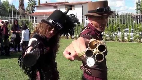 Steampunk Costumes Cosplay With Hats And Guns Video Youtube