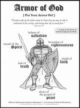 Armor Sheet Salvation Activity Coloringhome sketch template