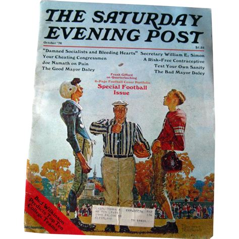 Saturday Evening Post Vintage Magazine October 1976 Norman Rockwell