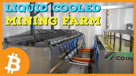 Liquid Cooled Bitcoin Mining Farm Tour Immersion Cooling Youtube