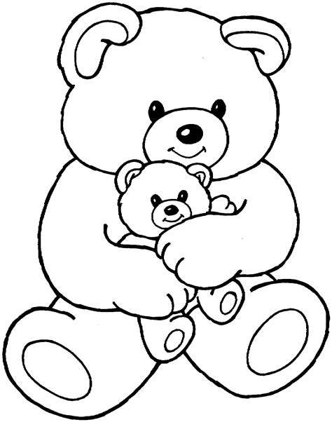 teddy bear colouring page  kids   adults coloring home