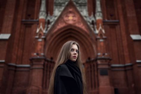 Ekaterina Kuznetsova Portrait Long Hair Brunette Maxim Guselnikov