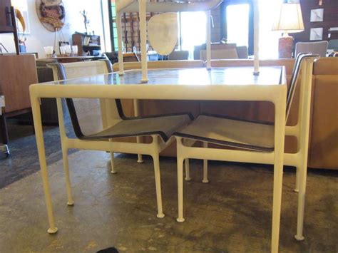 richard schultz for knoll dining table and four chairs at