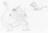 Godzilla Redesign Pre04 sketch template