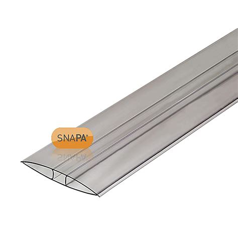 Buy 2m 10mm Clear H Section Joining Strip Upvc Plastic Muntin For