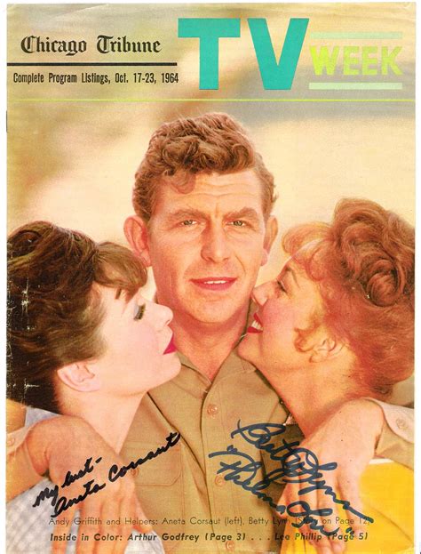The Andy Griffith Show Signed By Betty Lynn As Thelma Lou