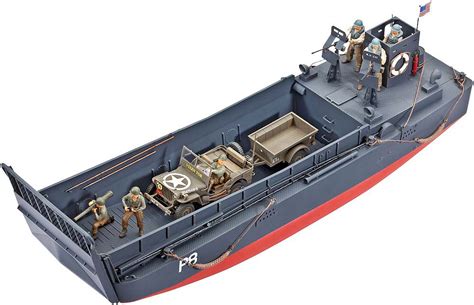 Revell Germany Lcm3 50 Landing Craft Jeep With Trailer Plastic Model