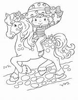 Coloring Pages Strawberry Color Shortcake Sheets Printable Horse sketch template