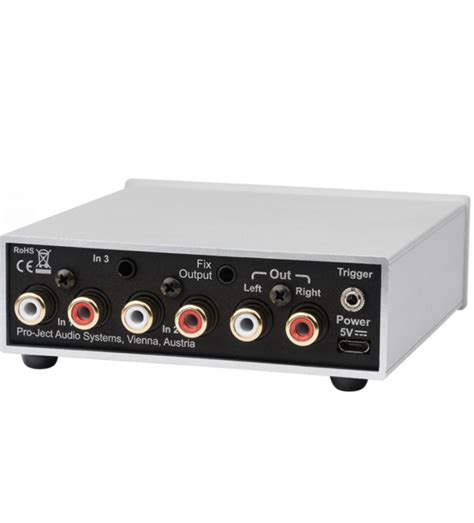 pro ject pre box  analogue pre amplificador de linha estereo silver heinrich audio audio
