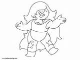 Steven Coloring Universe Amethyst Pages Printable Kids sketch template