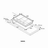 Mixed Bertazzoni Hob 90cm Induction sketch template