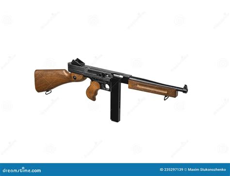 vintage submachine gun tommy gun weapons   army  mafia