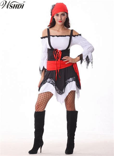 Female Adult Caribbean Pirates Of The Caribbean Pirate Costumes Women