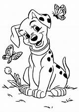 Coloring Pages Dog Dalmation 101 Dalmatian Dalmations Puppy Colouring Printable Kids Sheets Dalmatians Cute Book Getcolorings Color Animal Tracing Print sketch template
