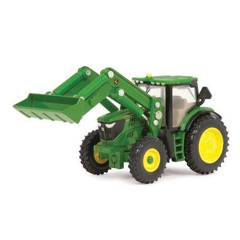 ertl  toy tractor  front loader  scale ertl   scale replica john deere toy