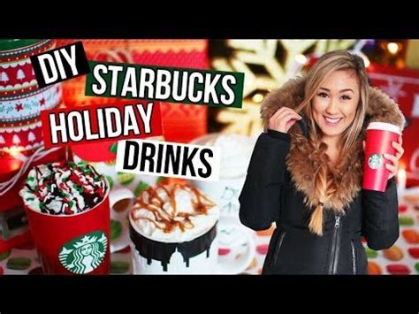 diy holiday starbucks drinks easy recipes  christmas drinks laurdiy youtube christmas