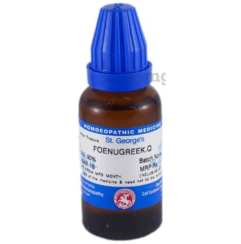 st george s foenugreek mother tincture q buy bottle of 30 ml mother