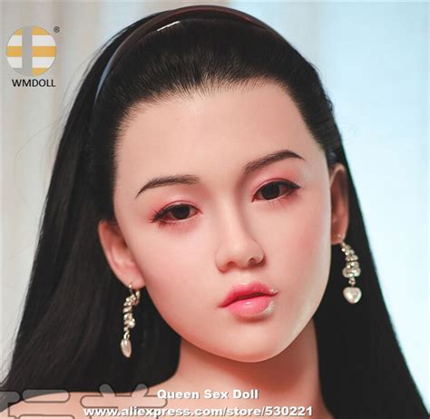Wmdoll Top Quality Realistic Silicone Doll Head Implanted Hair And