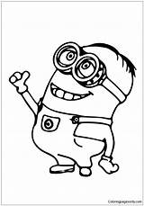 Minion Purple Coloring Pages Color Drawing Getdrawings Coloringpagesonly sketch template