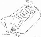 Coloring Dachshund Pages Dog Printable Weiner Chow Color Printables Getcolorings Getdrawings Print Colorings sketch template