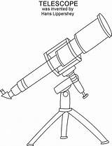 Telescope Drawing Coloring Printable Getdrawings Pages Color Paintingvalley Getcolorings sketch template