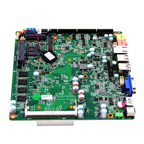 china  mini itx mainboard mini pc serial ports motherboard  onboard bit lvds dc