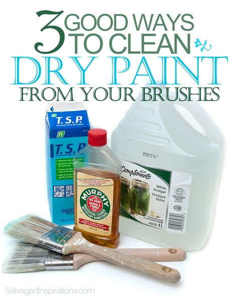 quick tip tuesday  good ways  clean dry paint   brushes