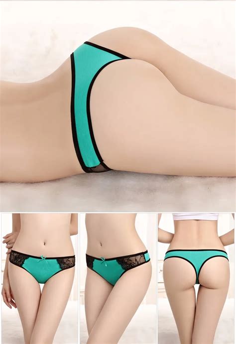 yun meng ni sexy underwear 2019 new style t back cotton thongs for lady