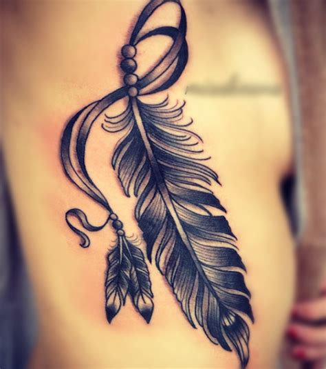 62 Stunning Feather Tattoo Ideas Feather Tattoos Indian Feather