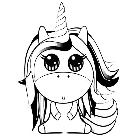 cutest  unicorn coloring pages