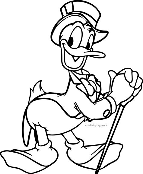 donald duck coloring pages printable